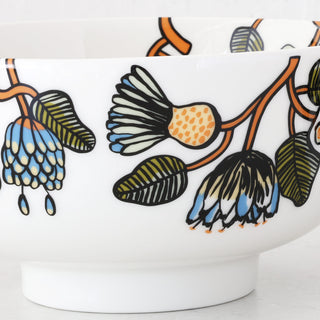 MARIMEKKO  |  TIARA OIVA SERVING BOWL 1.5L |  WHITE + WARM ORANGE + GREEN