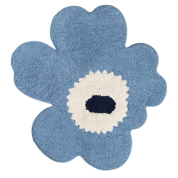 MARIMEKKO | UNIKKO BATH MAT | 73CM X 74CM | NORDIC BLUE