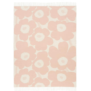 MARIMEKKO  |  UNIKKO JACQUARD WOOL THROW  |  130 X 180CM  |  PINK