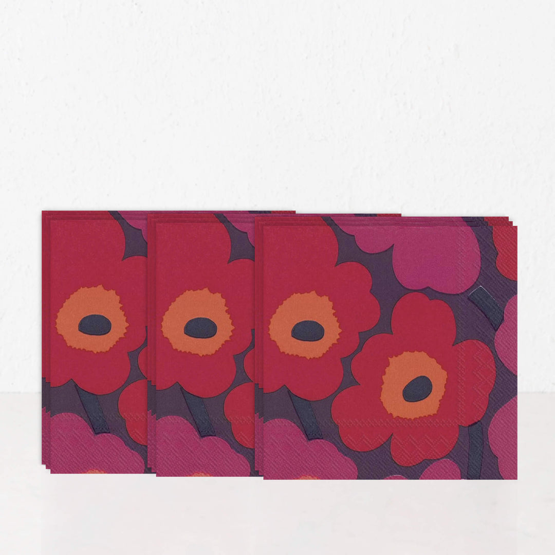 MARIMEKKO  |  UNIKKO PAPER NAPKINS  |  MAUVE