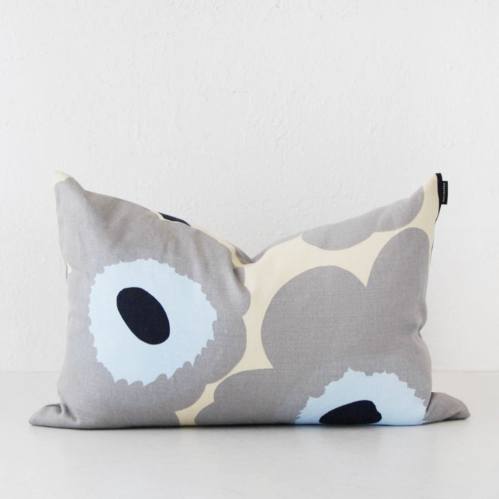MARIMEKKO  |  UNIKKO TYYNYNPAAL LINEN CUSHION  |  40X60  |  SAND + GREY + LIGHT + DARK BLUE