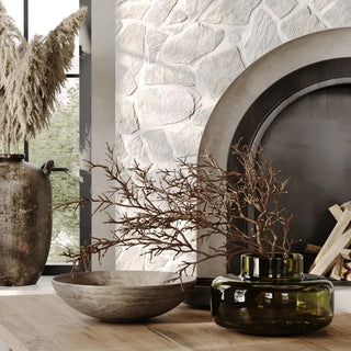 MARIMEKKO | URNA GLASS VASE | OLIVE GREEN