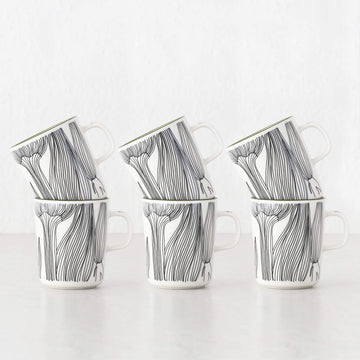 MARIMEKKO  |  OIVA KUKAT PUHKEAVAT MUG 2.5DL BUNDLE X6  |  WHITE + FOREST GREEN + BLACK
