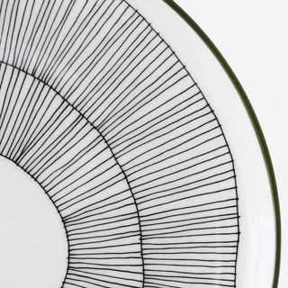 MARIMEKKO  |  OIVA KUKAT PUHKEAVAT PLATE 20CM |  WHITE + FOREST GREEN + BLACK
