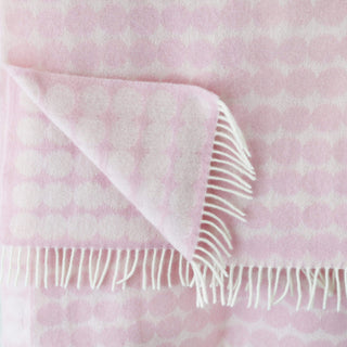 MARIMEKKO  |  RASYMATTO BLANKET  |  130 X 170CM  |  LIGHT PINK + OFF WHITE