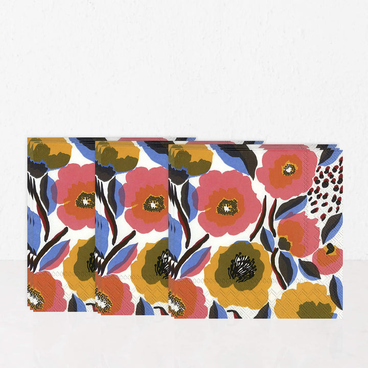 MARIMEKKO  |  ROSARIUM PAPER NAPKINS  |  WHITE ROSE