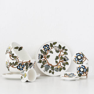MARIMEKKO  |  TIARA OIVA STONEWARE COLLECTION |  WHITE + WARM ORANGE + GREEN | NEW SEASON COLLECTION