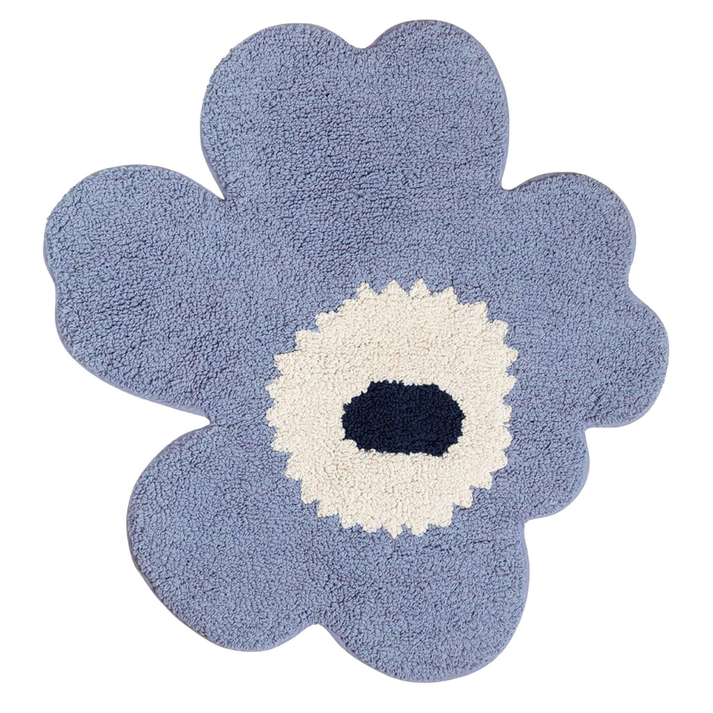 Marimekko Unikko バスマット 73×74 cm MARIMEKKO | UNIKKO BATH MAT | 73CM X 74CM | NORDIC BLUE – Living