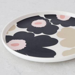 MARIMEKKO  |  UNIKKO OIVA PLATE 20CM BUNDLE X2  |  OFF WHITE + CHARCOAL + SAND + PINK