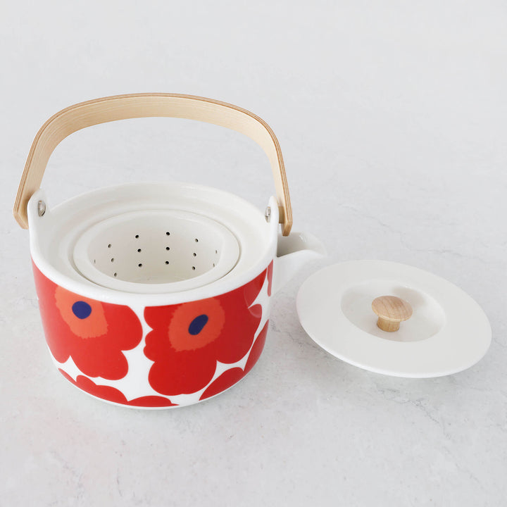 MARIMEKKO  |  UNIKKO OIVA TEAPOT 7DL  |  RED + WHITE + NAVY