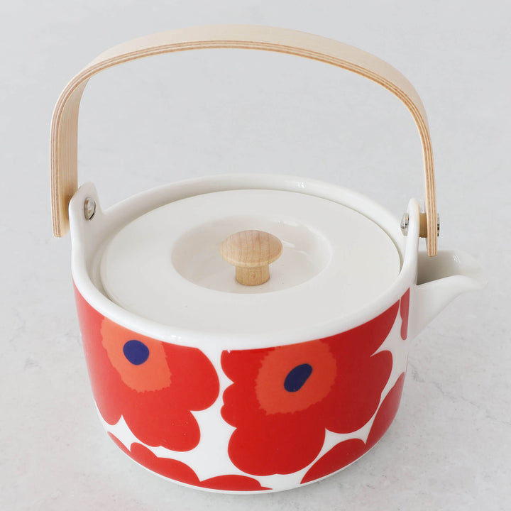 MARIMEKKO  |  UNIKKO OIVA TEAPOT 7DL  |  RED + WHITE + NAVY