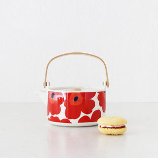 MARIMEKKO  |  UNIKKO OIVA TEAPOT 7DL  |  RED + WHITE + NAVY