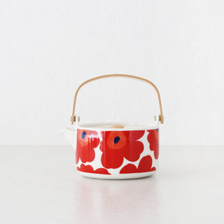 MARIMEKKO  |  UNIKKO OIVA TEAPOT 7DL  |  RED + WHITE + NAVY