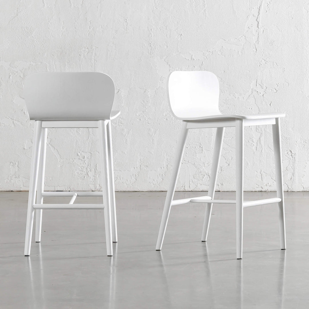 MARKOS BAR CHAIR  |  WHITE GRAIN