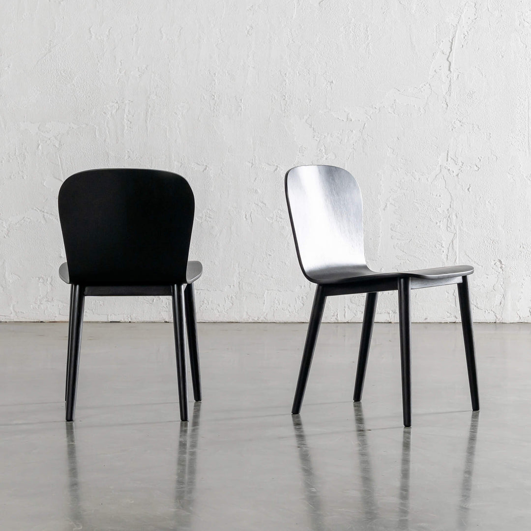 MARKOS DINING CHAIR  |  BLACK GRAIN  |  BUNDLE X 2