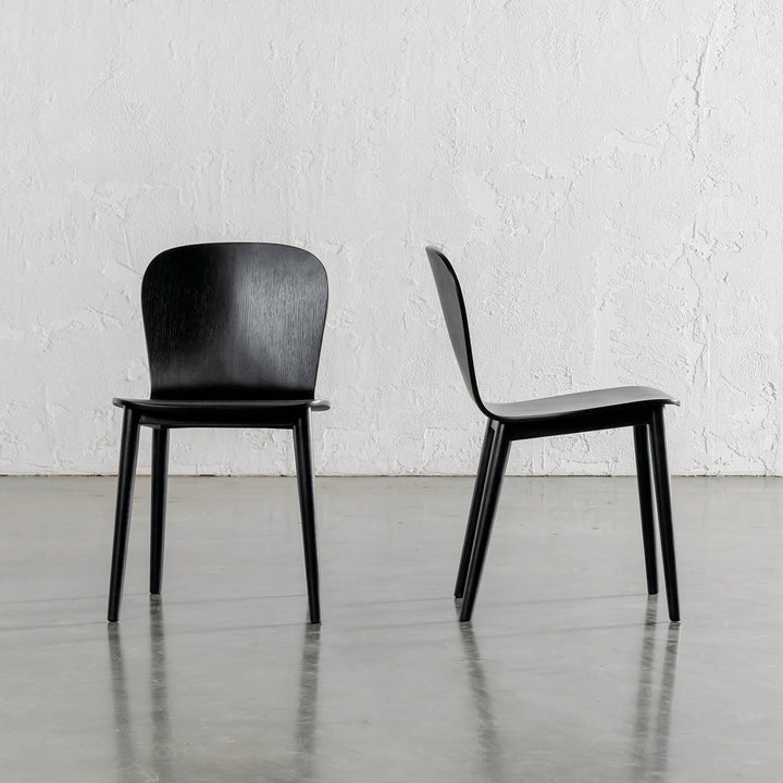 MARKOS DINING CHAIR  |  BLACK GRAIN  |  BUNDLE X 2