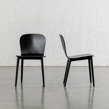 MARKOS DINING CHAIR  |  BLACK GRAIN
