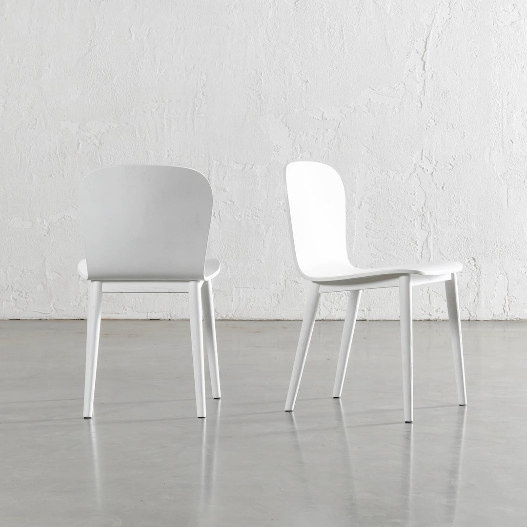 MARKOS DINING CHAIR  |  WHITE GRAIN  |  BUNDLE X 2