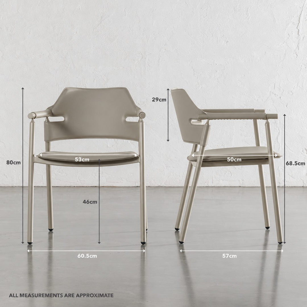 MARTANA VEGAN LEATHER DINING CHAIR  |  STONEYGROUND