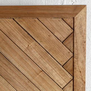 MAXIM PARQUETRY HERRINGBONE BEDHEAD  |  NATURAL