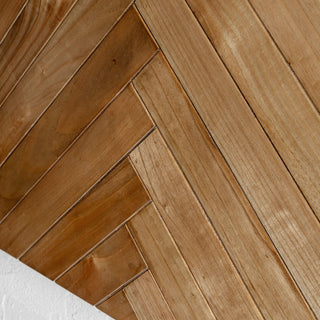 MAXIM PARQUETRY HERRINGBONE BEDHEAD  |  NATURAL