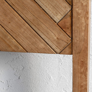 MAXIM PARQUETRY HERRINGBONE BEDHEAD  |  NATURAL