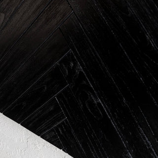 MAXIM PARQUETRY HERRINGBONE BEDHEAD  |  BLACK
