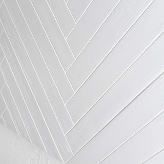 MAXIM PARQUETRY HERRINGBONE BEDHEAD  |  WHITE