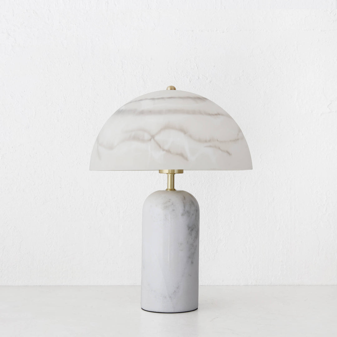 MILANO TABLE LAMP  |  WHITE MARBLE