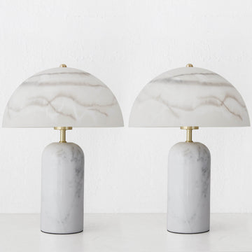 MILANO TABLE LAMP BUNDLE X2  |  WHITE MARBLE