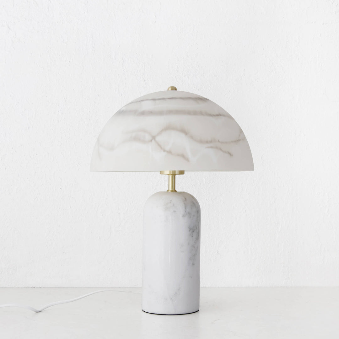 MILANO TABLE LAMP  |  WHITE MARBLE