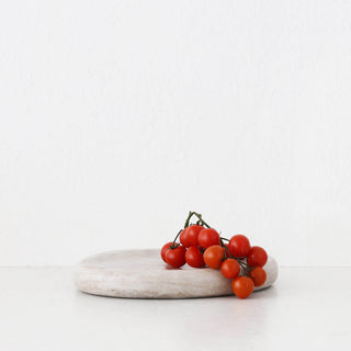 MINERAL SOLID MARBLE DISH  |  24CM  |  BEIGE MARBLE