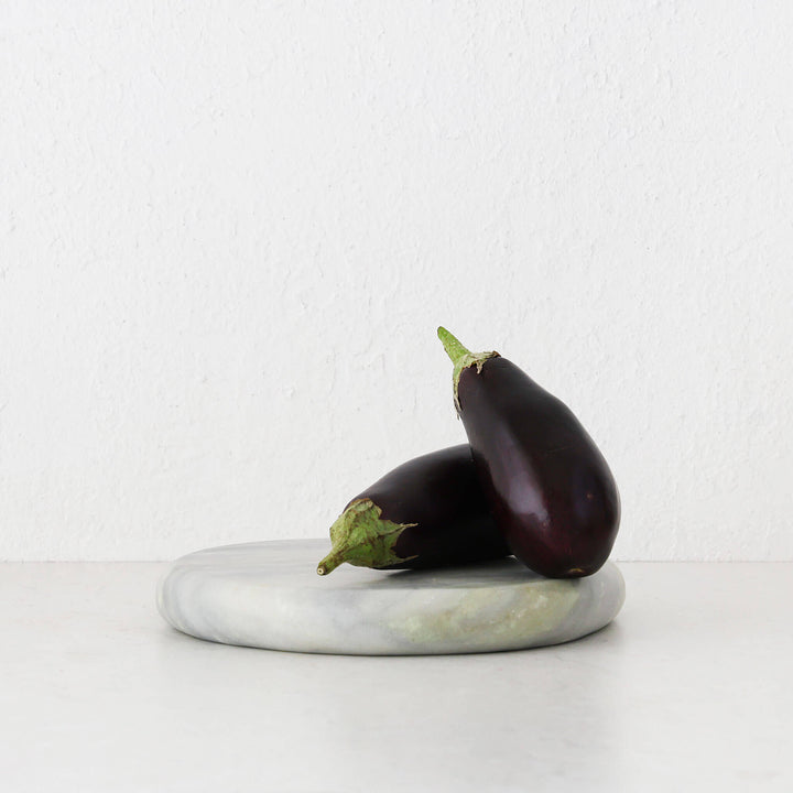 MINERAL SOLID MARBLE DISH  |  24CM  |  GREEN MARBLE