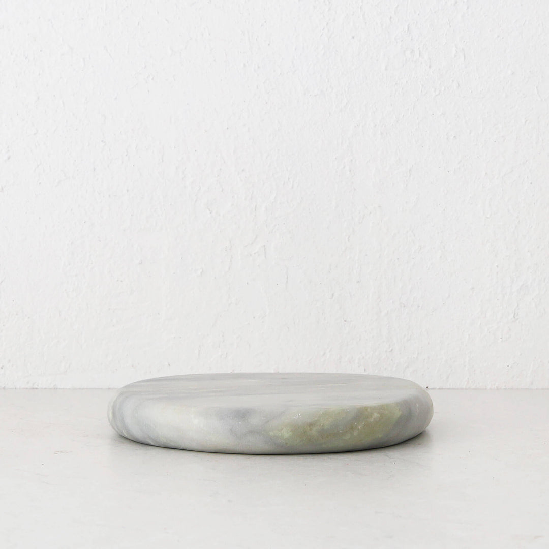 MINERAL SOLID MARBLE DISH  |  24CM  |  GREEN MARBLE