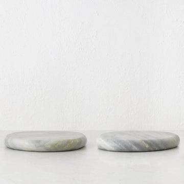MINERAL SOLID MARBLE DISH BUNDLE X2  |  24CM  |  GREEN MARBLE
