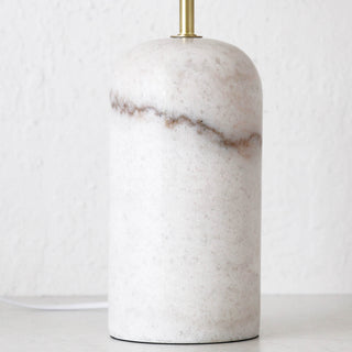 MISSOURI MARBLE TABLE LAMP  |  WHITE MARBLE
