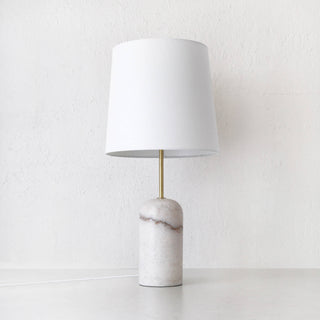 MISSOURI MARBLE TABLE LAMP  |  WHITE MARBLE
