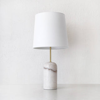 MISSOURI MARBLE TABLE LAMP  |  WHITE MARBLE