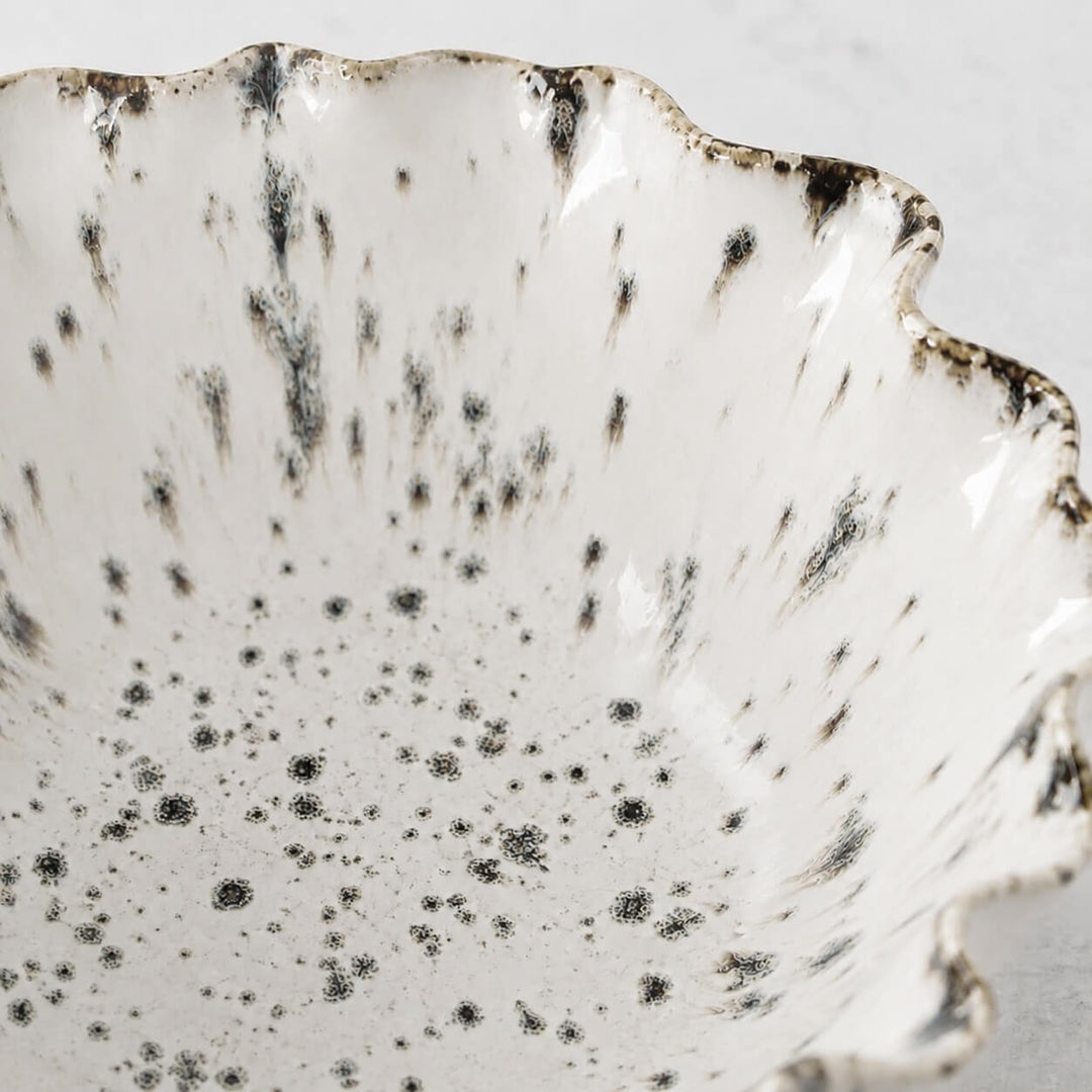 MODE TERI PLATTER  |  36CM  |  IVORY FLECK