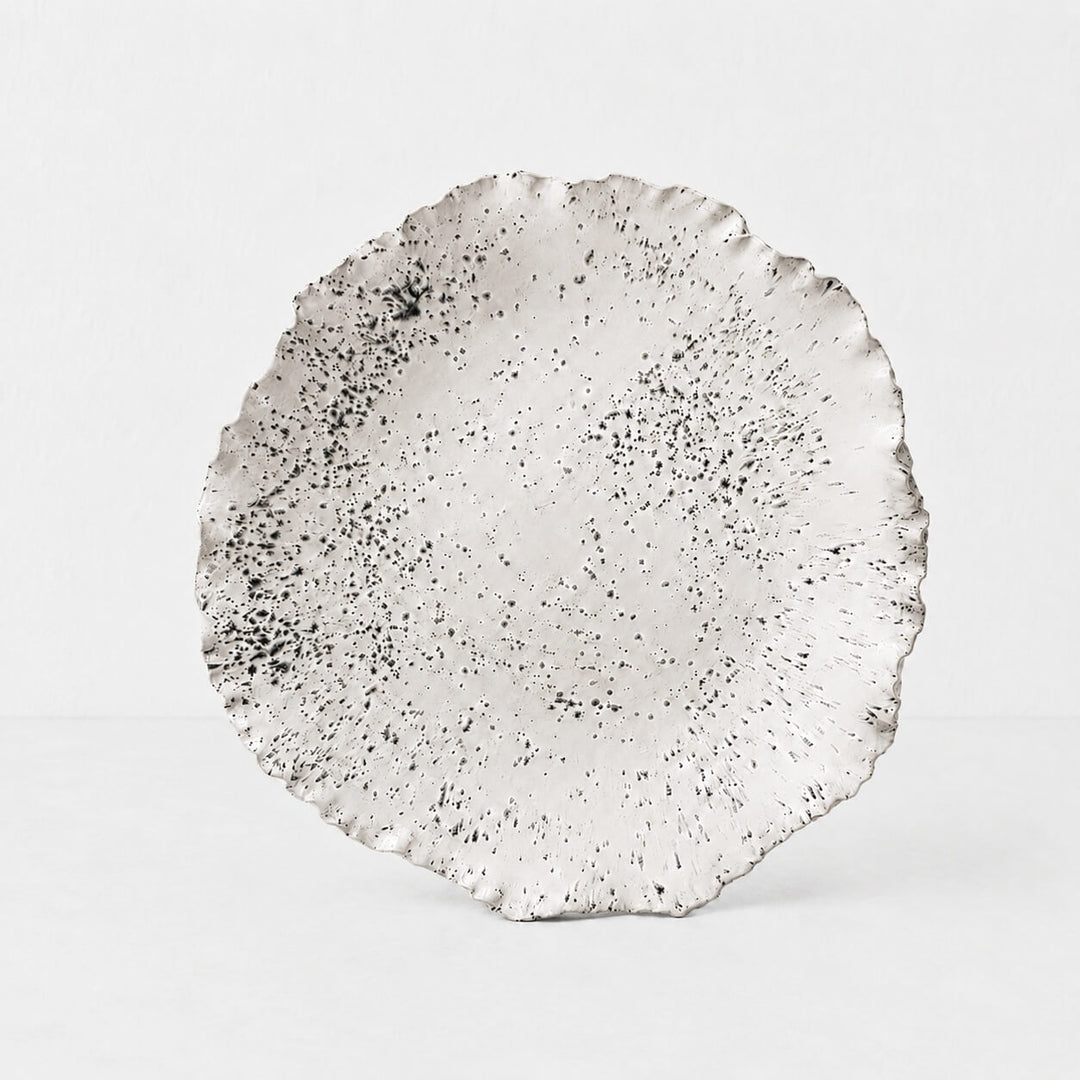 MODE TERI PLATTER  |  36CM  |  IVORY FLECK