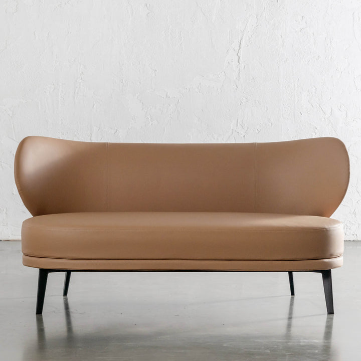 MOLENHOEK 2 SEAT SOFA  |  SADDLE TAN VEGAN LEATHER