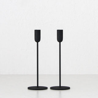 MONA CANDLE HOLDER SMALL BUNDLE X2  |  BLACK