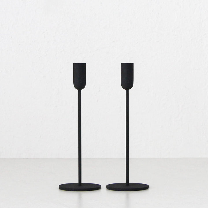 MONA CANDLE HOLDER SMALL BUNDLE X2  |  BLACK