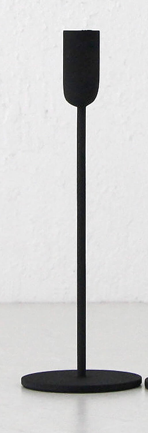 mona candle holder small 25cm  |  black