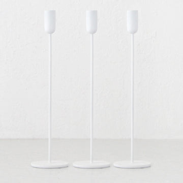 MONA CANDLE HOLDER LARGE BUNDLE X3 |  CHALK