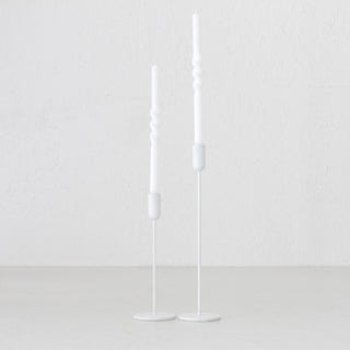 MONA CANDLE HOLDER  |   SMALL + LARGE BUNDLE X2  |  CHALK