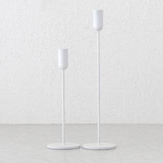 MONA CANDLE HOLDER  |   SMALL + LARGE BUNDLE X2  |  CHALK