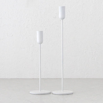 MONA CANDLE HOLDER  |   SMALL + LARGE BUNDLE X2  |  CHALK