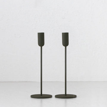 MONA CANDLE HOLDER SMALL BUNDLE X2 | OLIVE