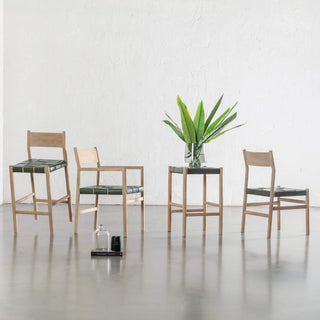 MONTERO WOVEN LEATHER COLLECTION  |  OLIVE LEATHER HIDE